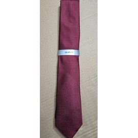 ALFANI Men's Tie Elloree Solid Burgundy 601 NWT MSRP $55.00