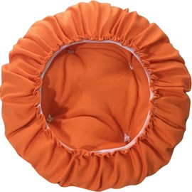 TINTON LIFE 12" Padded Round Bar Stool Cover Cushion with Elastic Fabric Round Chair Seat Cushion for Wooden Metal Stools Orange