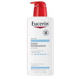 Eucerin Daily Hydration Moisturizing Lotion, Fragrance Free 16.9 oz (Pack of 2)