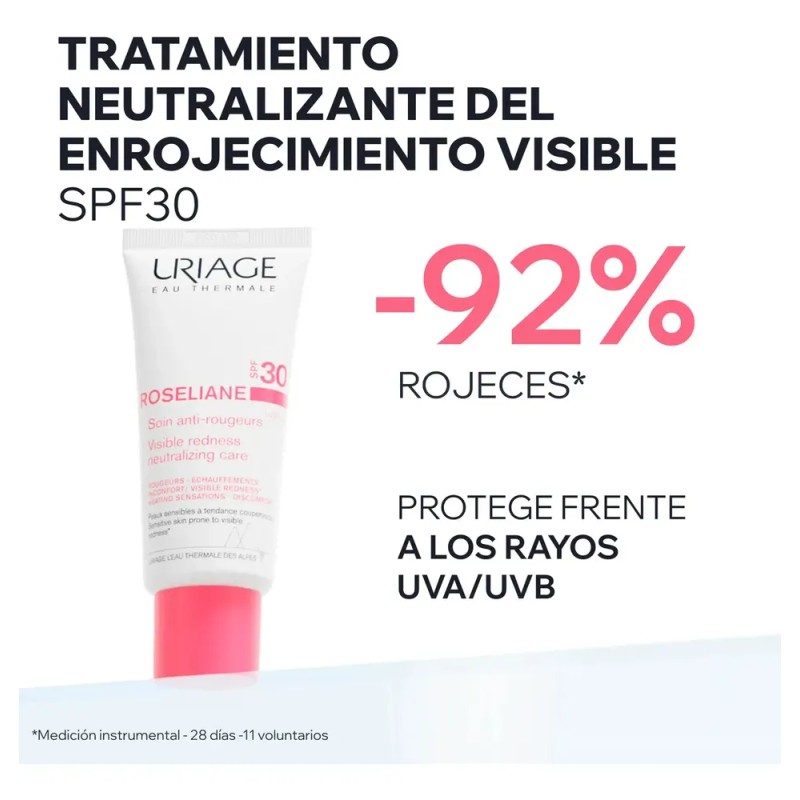 Uriage Roseliane Crema Facial Anti-rojeces Calmante Spf30 Sensible Día