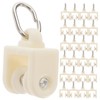 SHINEOFI 50pcs Curtain Track Glider Sliding Wheel Fittings for Smooth