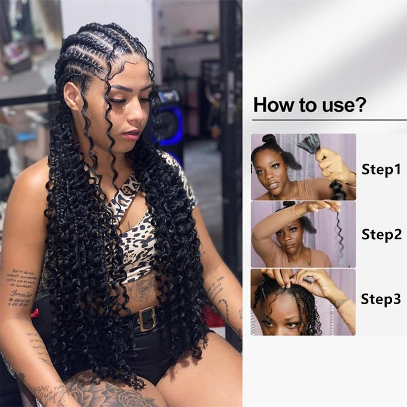 TTPSRY 16 Packs Boho Crochet Braids 14 Inch Goddess Braids