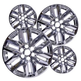 Fuel Rider Set of Four (4) 18 inches Chrome ABS Wheel Skins Impostors Wheel Covers Compatible with 2017-2019 GMC Acadia Wheels- Auto Tire Replacement Cap Cover