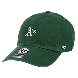 47 Cap, Mini Logo, Clean Up, Men's Ladies, Cap, Chibi Logo, Men's, Women's, Hat, Forty Seven Athletics, Dark Green, Dark Green, green
