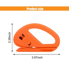 2PCS Wrapping Paper Cutter, Snitty Safety Vinyl Film Cutting Tool with Blade, Carbon Fiber Utility Knife, Craft Knife, Suitable for Window Tint Car Wrap, Craft Making