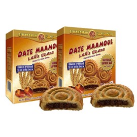 Maamoul Date Filled Cookies - 100% All Natural Made - Date Cookies, Halal - 2 Boxes