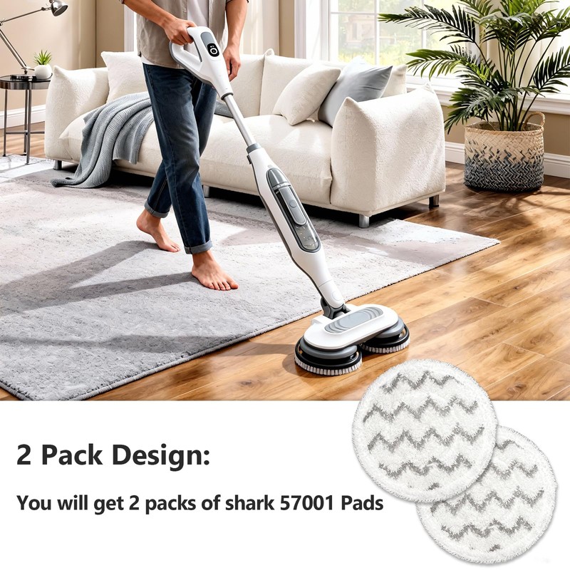 Dnxbzfb Replacement Steam Mop Pads Compatible with Shark S7001 S8201