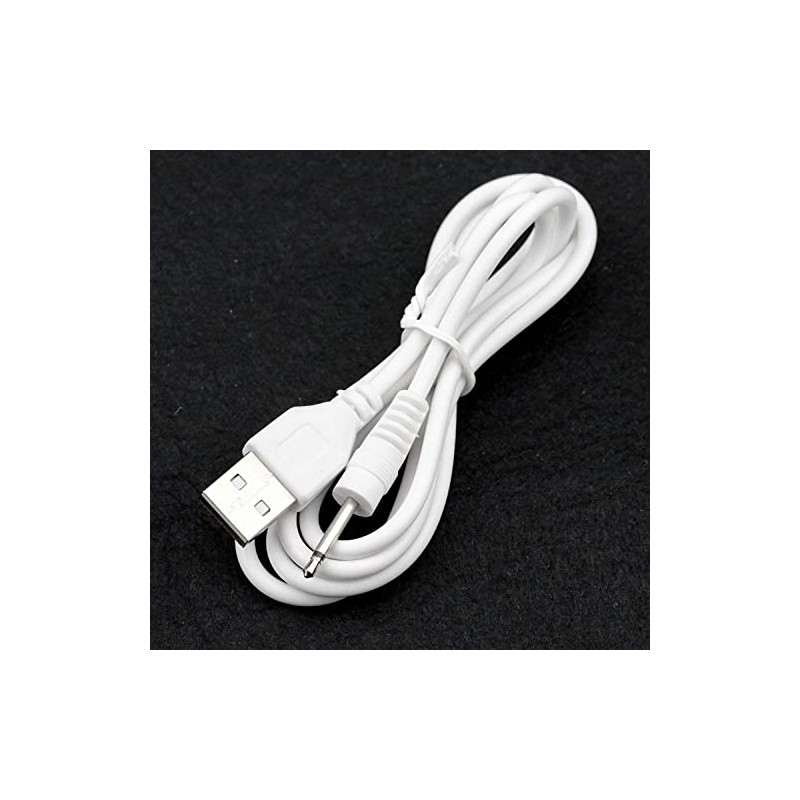 Accessonico Replacement-Charging-Charger-Rechargeable-Massagers, DC Cable USB Cord - 2.5mm (2 Pack)
