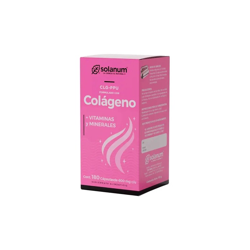 Solanum Colágeno CLG-ppu Vitamina Y Minerales 180 Cáps Sfn Sabor