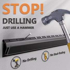 Studless TV Wall Mount, No Drill TV Mount Bracket for 12-55 inch Flat Screen TVs, Drywall TV Mount Holds up to 100 lbs, Max VESA 400×400mm, Low Profile, Easy Install with Bubble Level Included