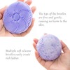 Douji Small Silicone Body Scrubber Shower Bath Brush,Face Exfoliator Blackhead