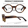 Zeelool Readers Retro Acetate Round Reading Glasses for Women Men
