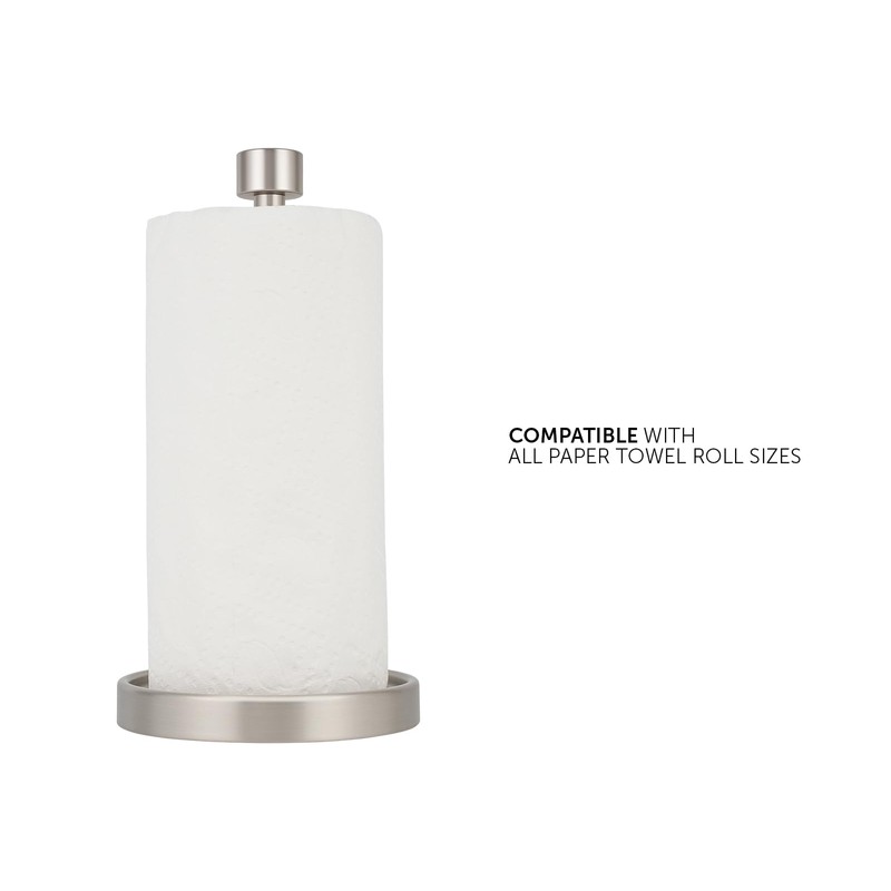Ivilon Countertop Paper Towel Holder - Modern End Cap Minimalist