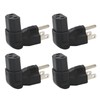 4pcs for NEMA 5‑15P to IEC320 C13 Converter 90 Degree