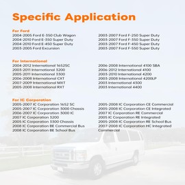 904-199 Diesel Cooler Coolant Hose Connector Compatible with 2003-2010 Ford F250-F550 & 2003-2012 International 1652SC 3200 3300, 6.0L Diesel Cooler Water Outlet Hose Replaces OEM # 4C4Z8592AA