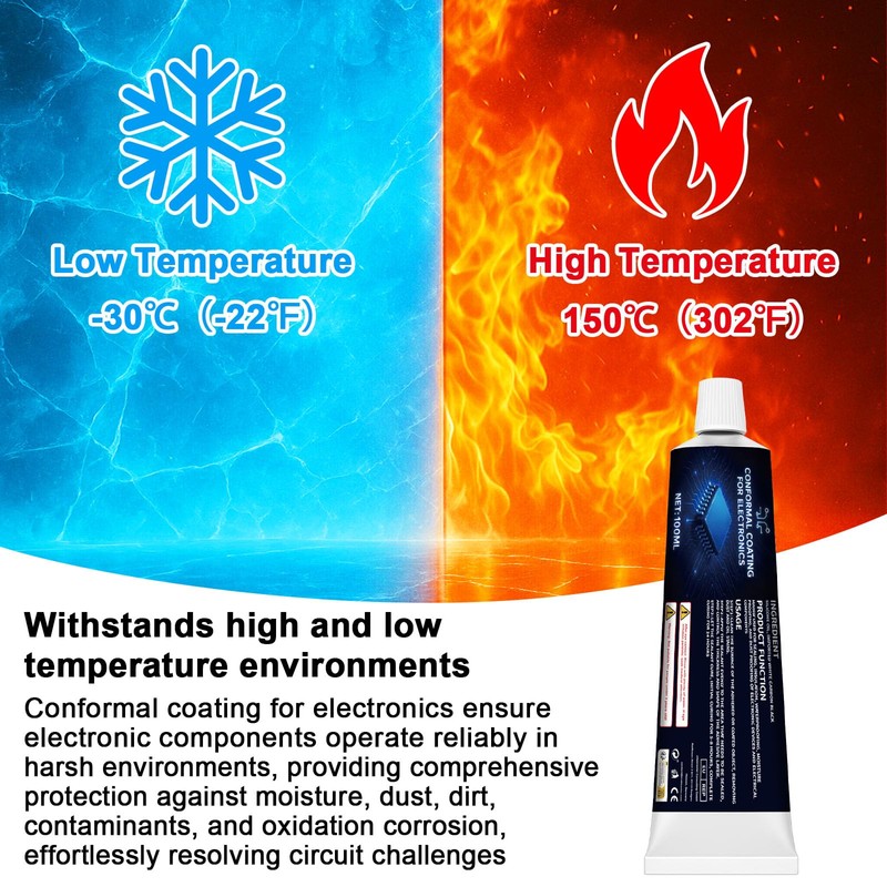 200ml Black Conformal Coating for Electronics, Potting Compound for Circuitry