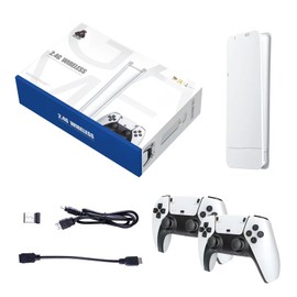 Wireless Retro Game Console , 40000+ Games Retro Gaming Console , Retro Game Stick , Plug & Play Video TV Retro Game Stick , Built-in 64G , 9 Emulators , Premium Gaming Dual Controllers (M15-128G)