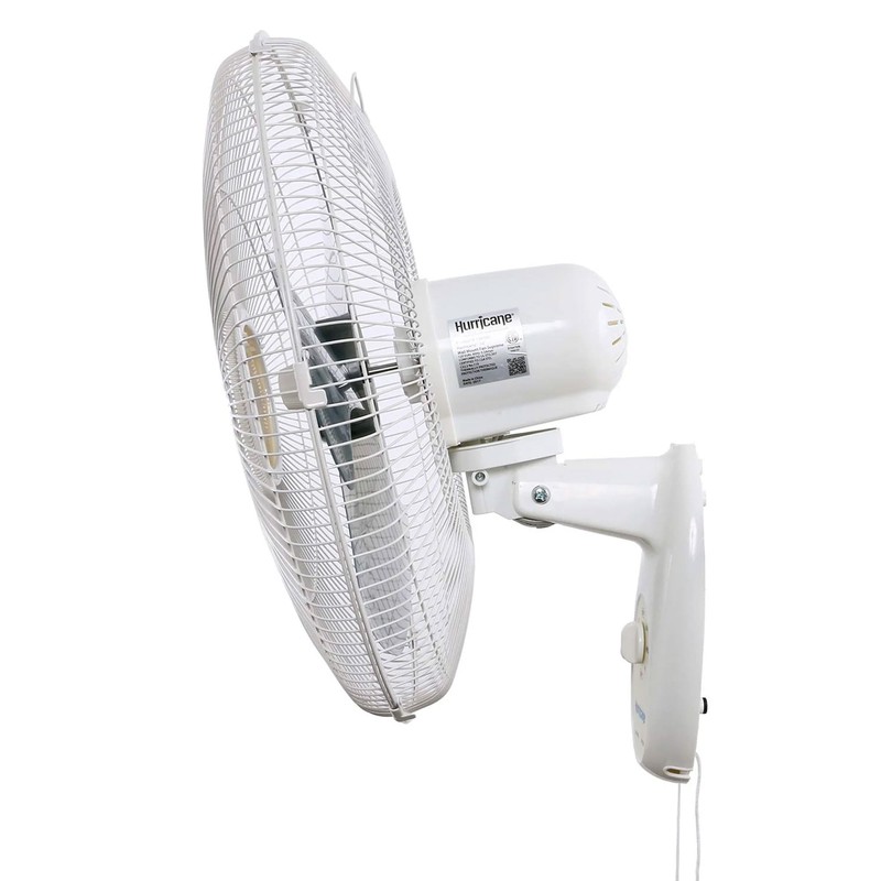 Hurricane Supreme Oscillating Wall Mount Fan w/ 3 Quite Speeds,