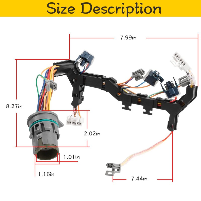 7 Solenoid Type, 6 Speed Transmission Wiring Harness Fits for