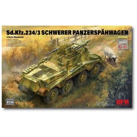 Raifield Model RFM5134 1/35 Sd.Kfz.234/3 Schutumel 8 Wheeler Heavy Armored Reconnaissance Car Plastic Model with 3.0 inch (7.5 cm) Gun