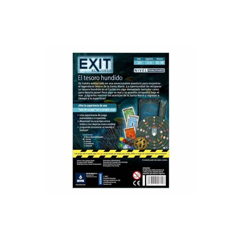 Devir Exit: El Tesoro Hundido Board Game