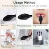 Silicone Lip Scrub Brushes, Beomeen Black Double-Sided Exfoliating Lip Brush