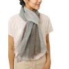 Prettystern Men's Scarf Linen Fringe Maritime Stripes Summer Scarf, T116