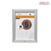Deflecto A4 Snap Frame - Lockable Silver Aluminium Clip Frame