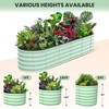 GarveeLife 8x2x2ft Raised Garden Bed,Galvanized Raised Bed,Garden Boxes Outdoor,Open-Ended Base