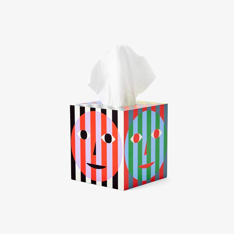 Areaware Everybody Tissue Box, Cosmetic Wipes Box, Nozzles