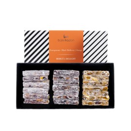 Turkish Delight Behlul by BAKIRKAZAN, Turkish Twist Delights 36 piece Candy 8.8 oz, w/ 3 Flavors: Pomegranate , Black Mulberry, Orange, Luxury Food Gifts, Turkish Snacks Assorted Flavors Gourmet, Best Food & Beverage Halal Eid al-Adha sweets Gifts Option, Lokum, Vegan Snacks no.175 pistachio turkish candy