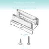 Shuisen Sliding Shower Door Bottom Guide with Screw for 3/8