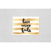 Poster Reproduction of Love never fails romantic inspirational inscription. Greeting
