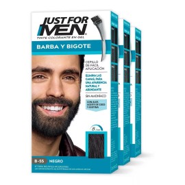 Just For Men Tinte Just For Men Barba Y Bigote 3 Pack Tono Negro
