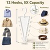 12 Hook Rotating Clothes Hanger, 360° Space Saving Wardrobe Organiser