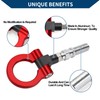 Hihaha Tow Hook/Universal Car Front Bumper Towing Hook/Durable Metal Rotary