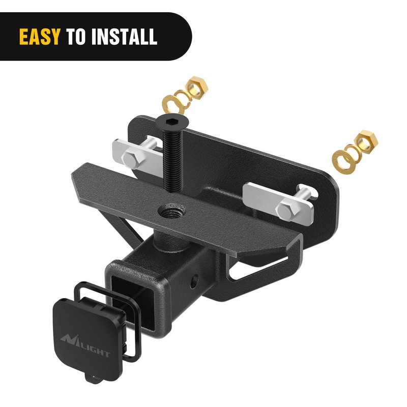 Nilight 2 Inch Rear Trailer Hitch Receiver Class 3 Tow