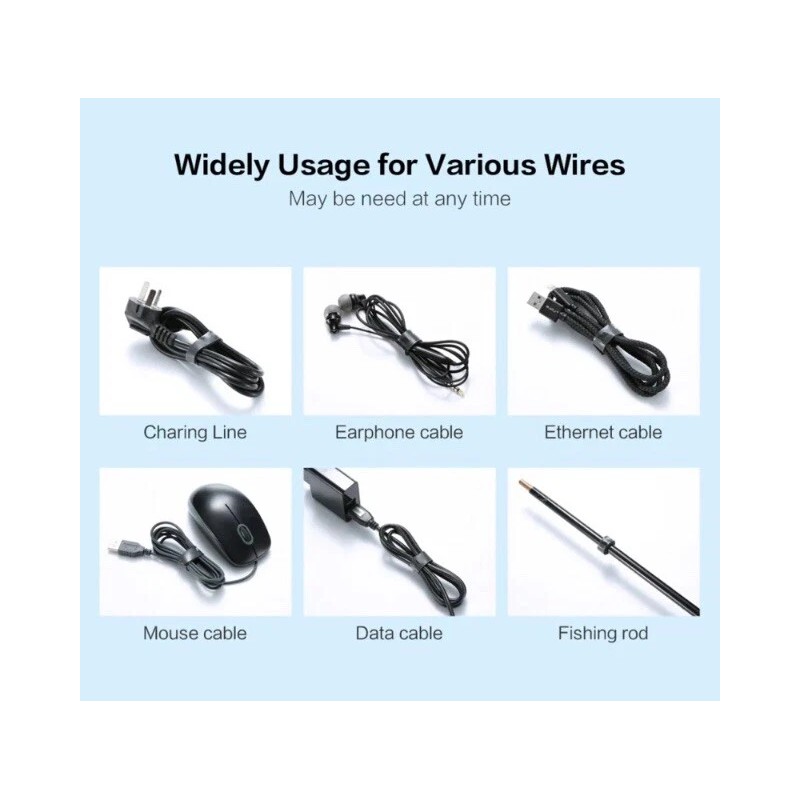 25 VELCR Brand Ties Cable Cord Organizer Wraps Reusable Die