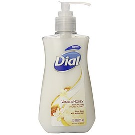 Dial Liquid Hand Soap, Vanilla Honey with Protein Packed Yogurt, 7.5 Fl Oz, Packaging may vary