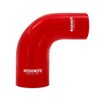 Mishimoto MMCP-R90-2530RD 90-Degree Silicone Transition Coupler, 2.50" to 3.00", Red