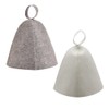 Samcos Sauna Hat, Set of 2, Sauna Cap, High Heat
