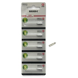 Aulien-E CR311 BR311 311 Lithium Pin Type Cell 3V Lithium Batteries for Fishing Lures, Fishing Bobbers, Pen Lights, Arrow Nocks, Fishing Floats, Pole Lights & LED Flashers (5 Count)