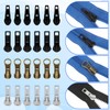 Hpmjz 24 Pcs Zipper Repair Kit Replacement Universal Fix Zip