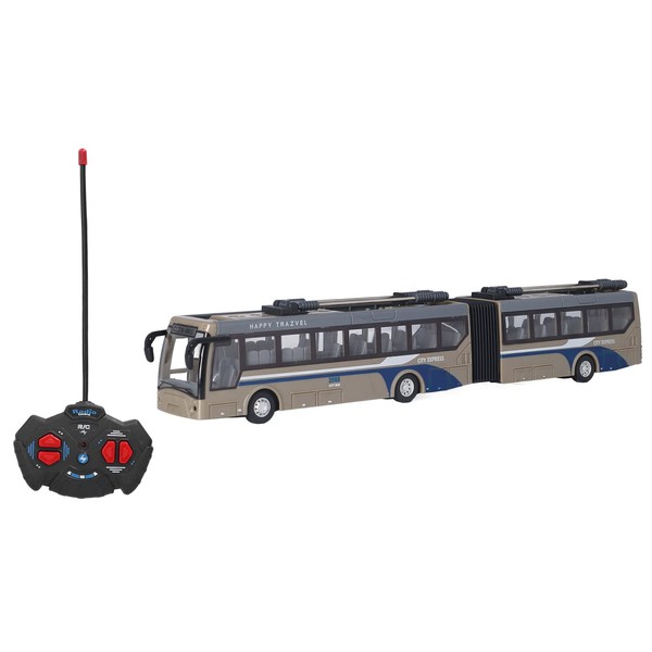Zerodis RC School Bus Toy, Remote Control Bus Go Backward Develop Imagination High Simulation Turn Right Endless Fun for Daily Play (Gold)