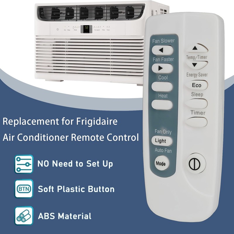 Replacement Remote Control Compatible for Most Frigidaire Air Conditioner Remote