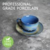 Bosmarlin Ceramic Cappuccino Cup and Saucer Set of 2, 10