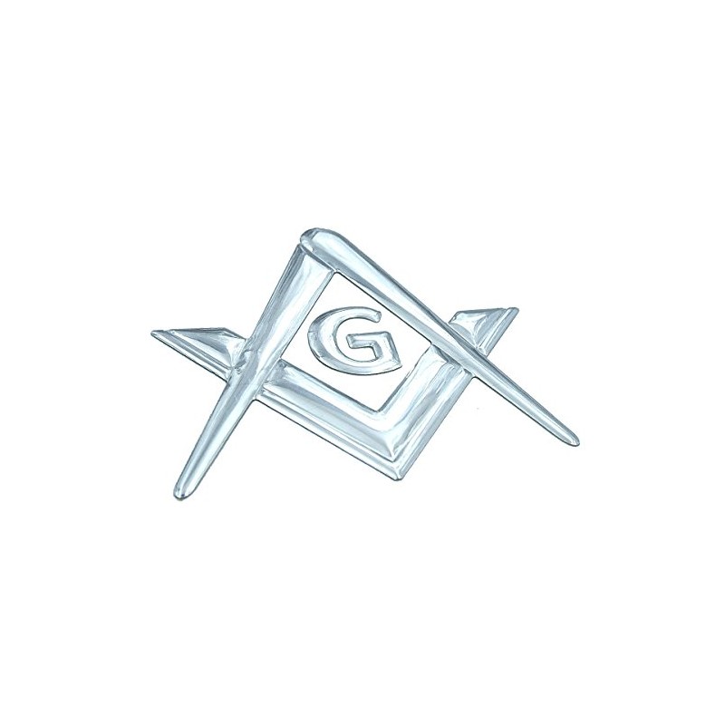 Mason Masonic Chrome Silver Decal Emblem 3D Sticker car Bike