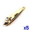 Side Nail Clippers-Gold x5 Nail Care Nail Toenail Clippers (10851126A) / 사이드 손톱깎이-골드 x5개 손톱관리 손톱 발톱깎이 (10851126A)