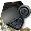 Black Treehouse Rolling Tray Set with PVC Soft Magnetic Lid,