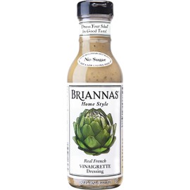 Brianna's Homestyle Real French Vinaigrette, Salad Dressing, Gluten Free, No Sugar, Vegan, No MSG, 355ml